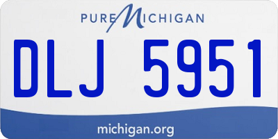 MI license plate DLJ5951