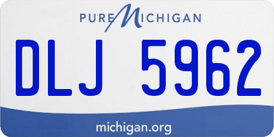 MI license plate DLJ5962