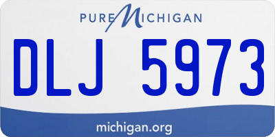 MI license plate DLJ5973