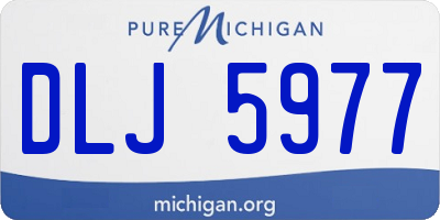 MI license plate DLJ5977