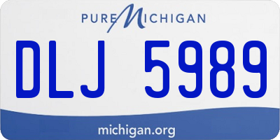 MI license plate DLJ5989