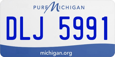 MI license plate DLJ5991