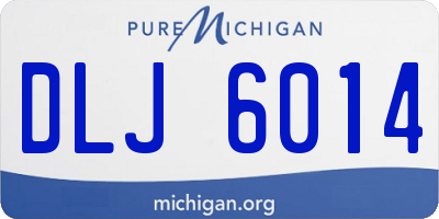 MI license plate DLJ6014