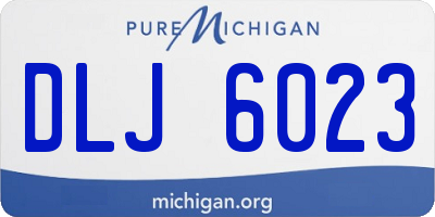 MI license plate DLJ6023