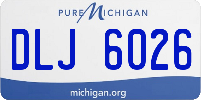 MI license plate DLJ6026