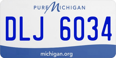 MI license plate DLJ6034