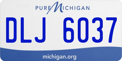 MI license plate DLJ6037