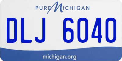 MI license plate DLJ6040