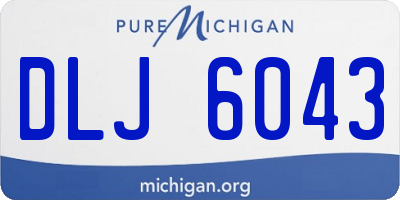 MI license plate DLJ6043