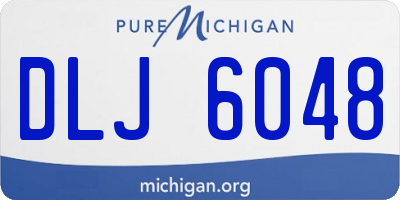 MI license plate DLJ6048