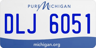 MI license plate DLJ6051