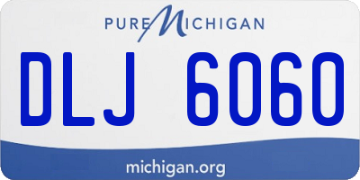 MI license plate DLJ6060