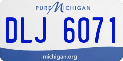 MI license plate DLJ6071