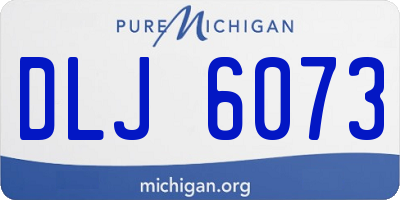 MI license plate DLJ6073