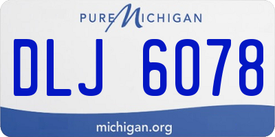 MI license plate DLJ6078