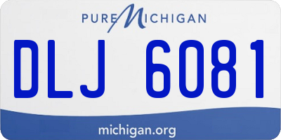 MI license plate DLJ6081