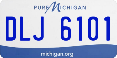 MI license plate DLJ6101