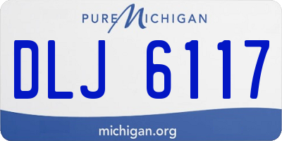 MI license plate DLJ6117