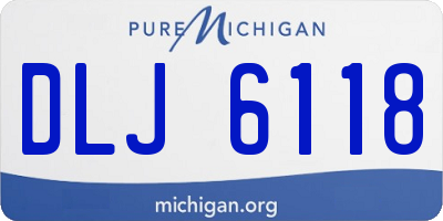 MI license plate DLJ6118