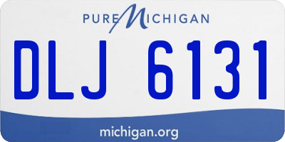 MI license plate DLJ6131