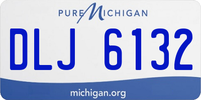 MI license plate DLJ6132