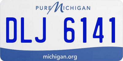 MI license plate DLJ6141