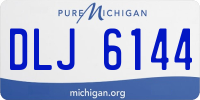MI license plate DLJ6144