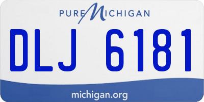 MI license plate DLJ6181