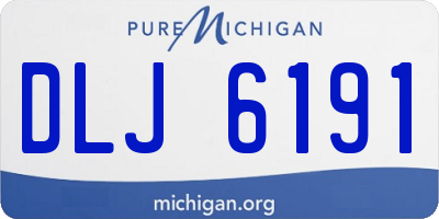 MI license plate DLJ6191