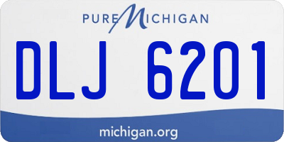 MI license plate DLJ6201