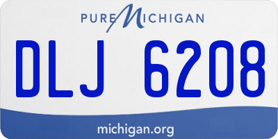 MI license plate DLJ6208