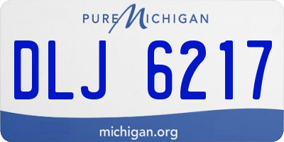 MI license plate DLJ6217