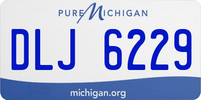 MI license plate DLJ6229