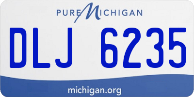 MI license plate DLJ6235