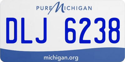MI license plate DLJ6238