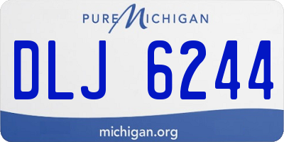 MI license plate DLJ6244
