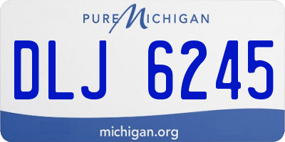 MI license plate DLJ6245
