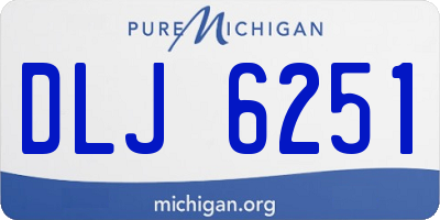 MI license plate DLJ6251