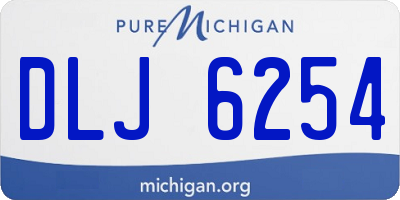 MI license plate DLJ6254