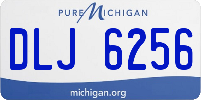 MI license plate DLJ6256