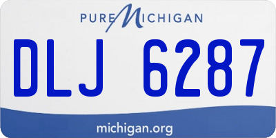 MI license plate DLJ6287