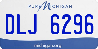 MI license plate DLJ6296
