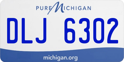 MI license plate DLJ6302