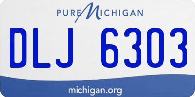 MI license plate DLJ6303