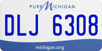 MI license plate DLJ6308