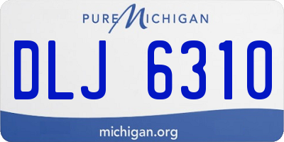MI license plate DLJ6310