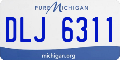 MI license plate DLJ6311