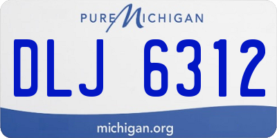 MI license plate DLJ6312