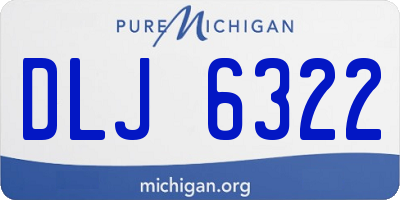 MI license plate DLJ6322