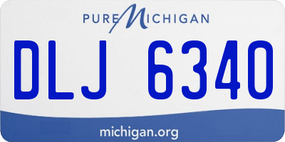 MI license plate DLJ6340
